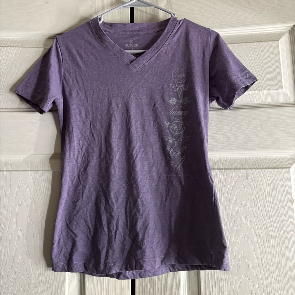 Artisan Lavender V-Neck Tee
